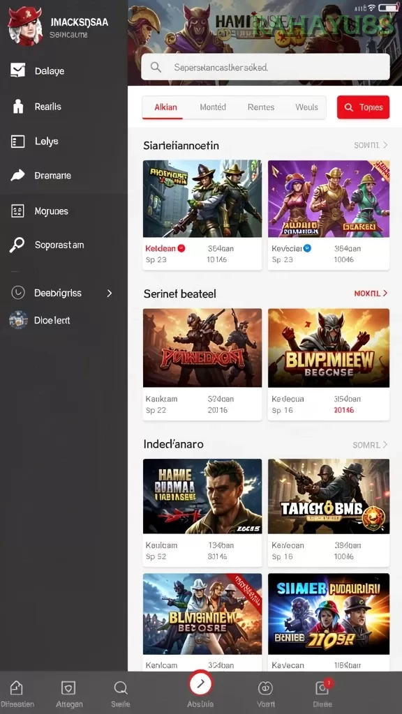 Cuplikan layar STARTOGEL — pengaturan akun