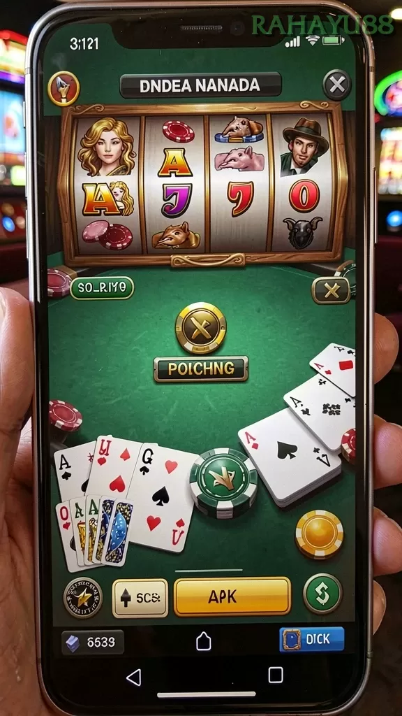 Cuplikan layar CENDANA777 — menu navigasi